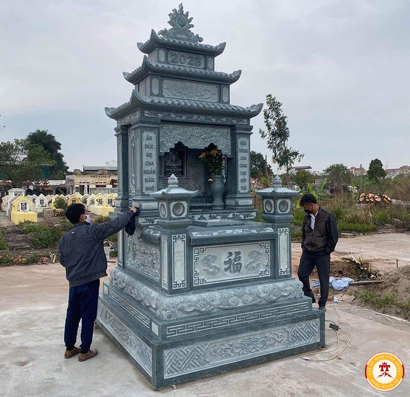 Mẫu lăng mộ đá ba mái