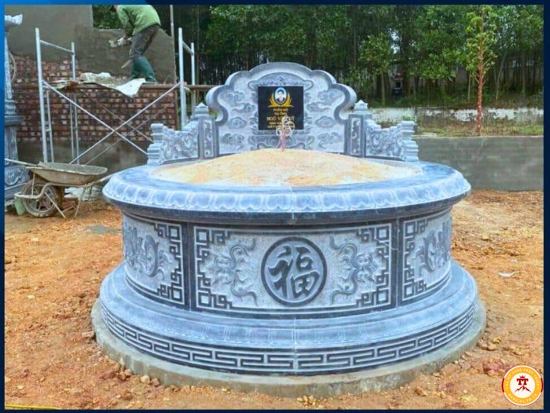 Mẫu lăng mộ đá tròn